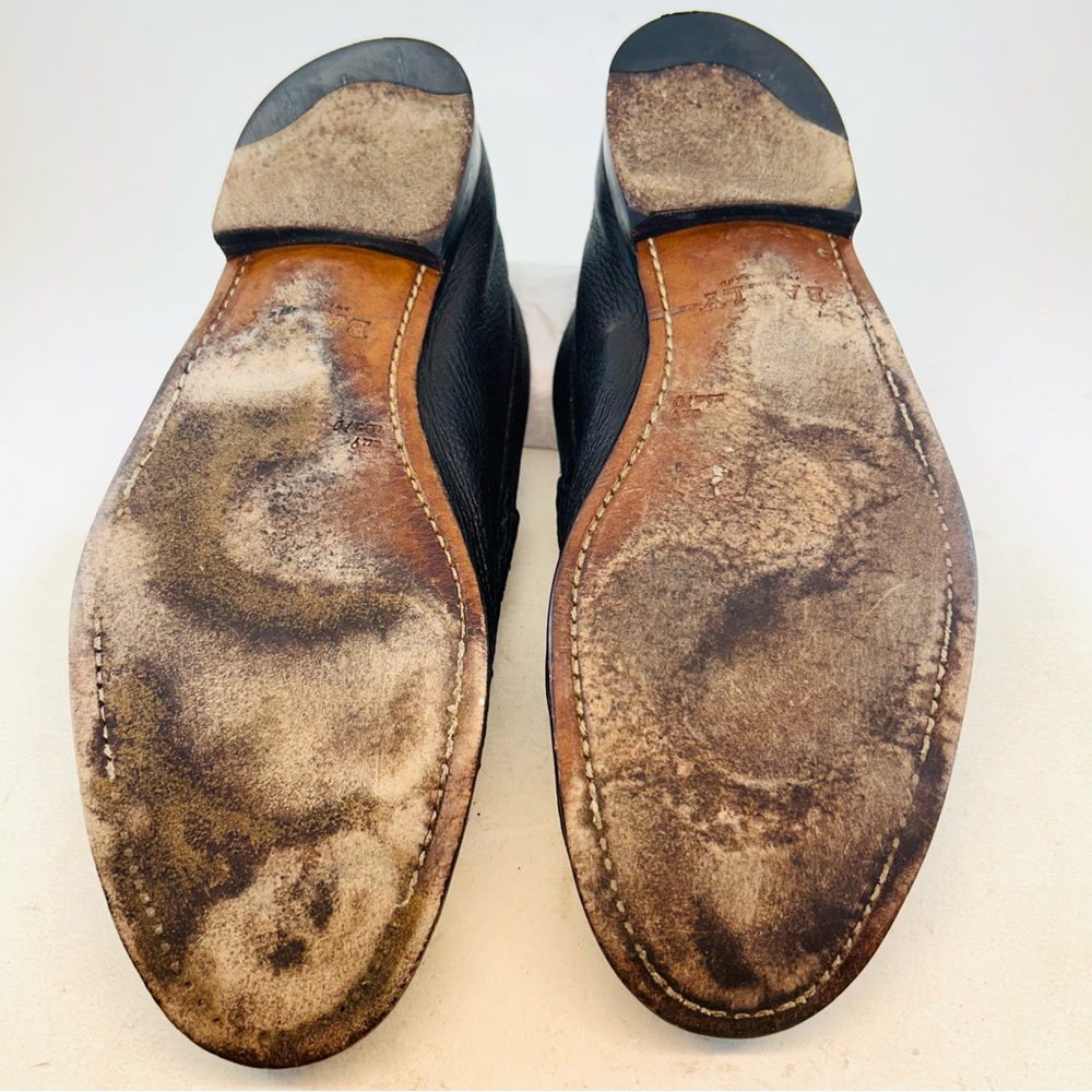 Bally Switzerland Men's Brown Leather Beef Roll Didi Loafers, size 10 D - Picture 11 of 13